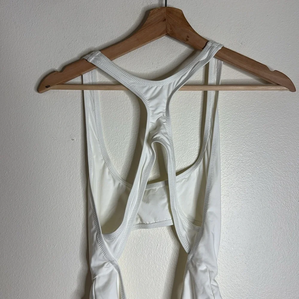 Skims Swim Cut Out Monokini Bikini swimsuit size medium in marble